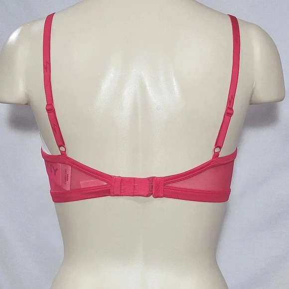 32B DKNY 453237 Perfect Profile Push-Up T-Shirt Underwire Bra Red NWT NEW WITH - Picture 4 of 7